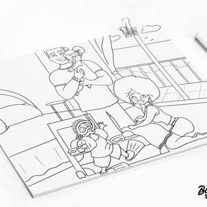 Black Girl Coloring Pages, African American Coloring Pages, Family Printable Coloring Pages, Coloring Pages For Adults, Kids Coloring Pages