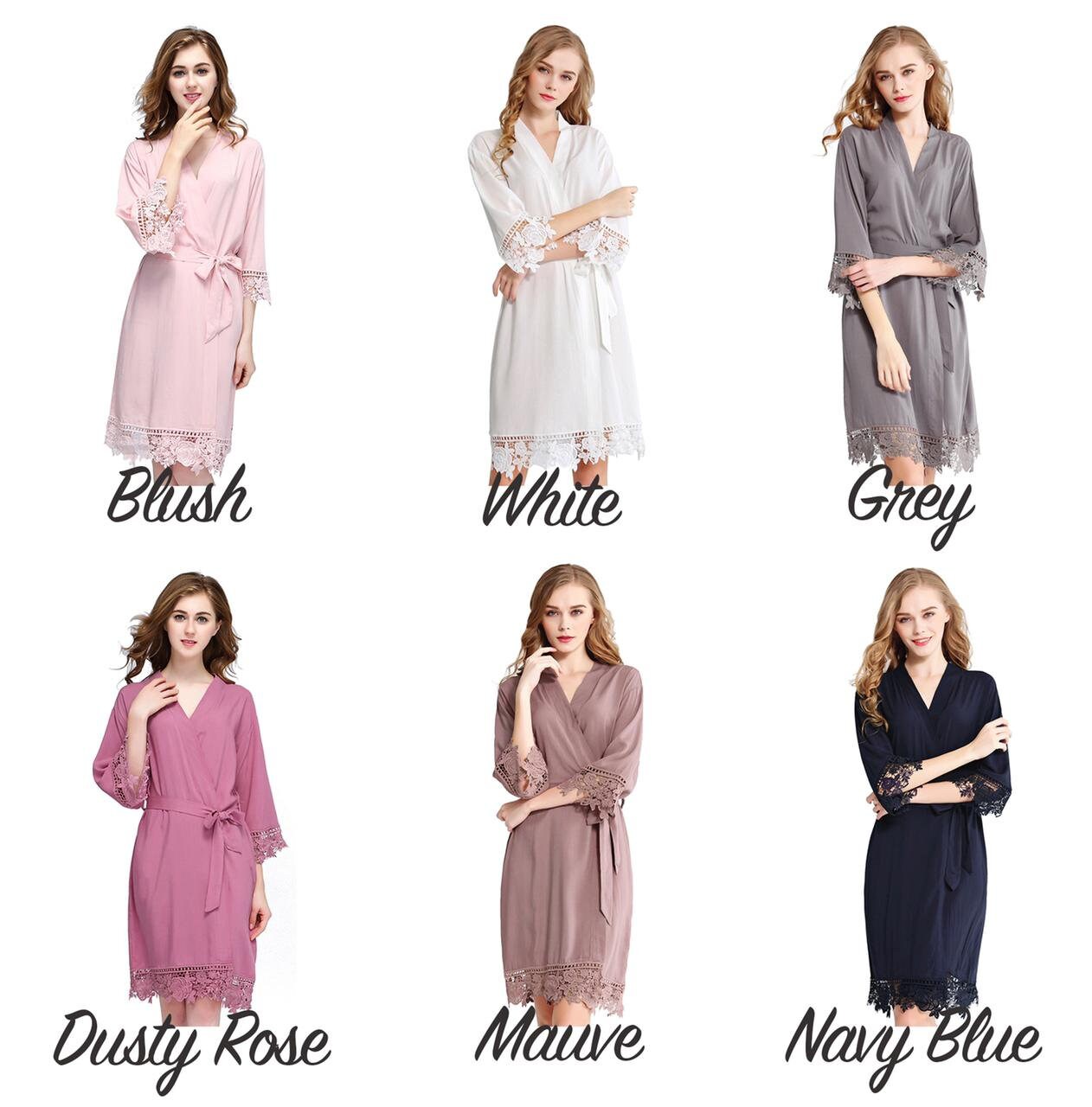 Bridal Cotton Robe Bridesmaid Robes Bridal Party Robe Etsy