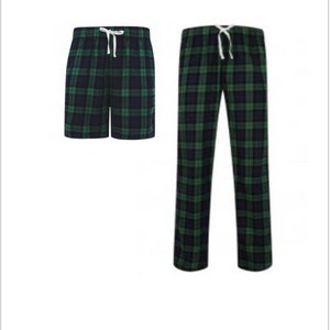 Green plaid online pajamas