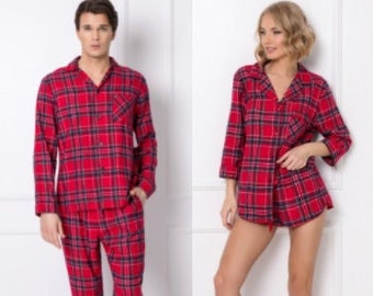 Matching Tartan Pajama Set For Couples
