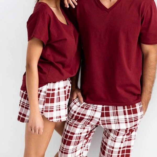 Matching Pajamas for Couples Etsy