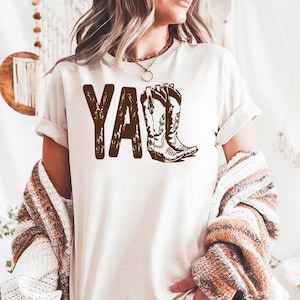 Y&#39;all Boots - Comfort Colors, Cute Cowgirl Country Aesthetic, Southern Girl Tee, Nashville Shirt, Cowgirl Boots shirt, Cute Rodeo shirt