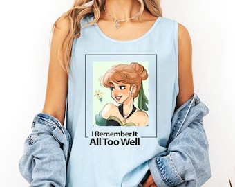 I Remember - Comfort Colors Tank, Princess Anna, Frozen Anna Shirt, Disney Princess Shirt, Magic Kingdom Tee, Disney Girls Trip