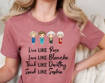 Golden Girls Like - Camicia Stay Golden, Shady Pines, Picture It Sicily 1922, Stay Golden Squad, camicia fan The Golden Girls, camicia sitcom anni '80