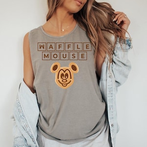 Waffle Mouse - Comfort Colors Tank, Disney Trip Shirt, Disney Trip Matching Shirts, Mickey Minnie Waffle Mouse, Waffle Chef Mickey image 5