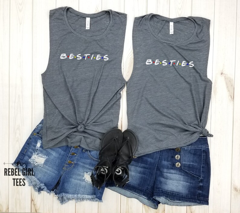 Gift for Friends Besties White Tees Friends TV Show Women/'s Shirt Friends Tees. Friends shirts Friends T-Shirt Besties Tanks