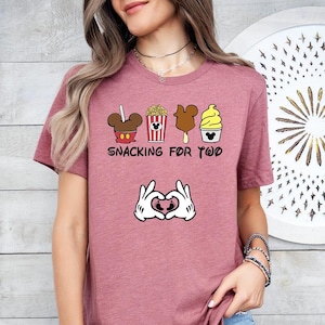Snacking For Two - Pregnancy T-Shirt, Disney Vacation, Pregnancy Announcement, Disney Shirts For Couples, Mom to be Shirt, Magical Kingdom