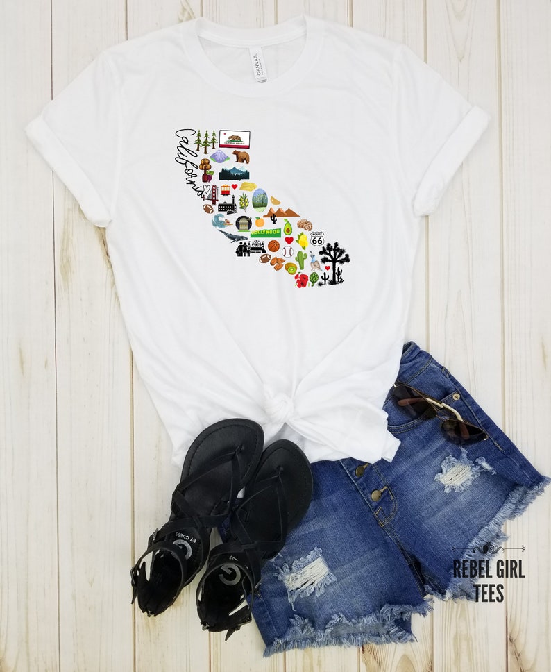 California Favorites California Shirt, California Tshirt, West Cost
