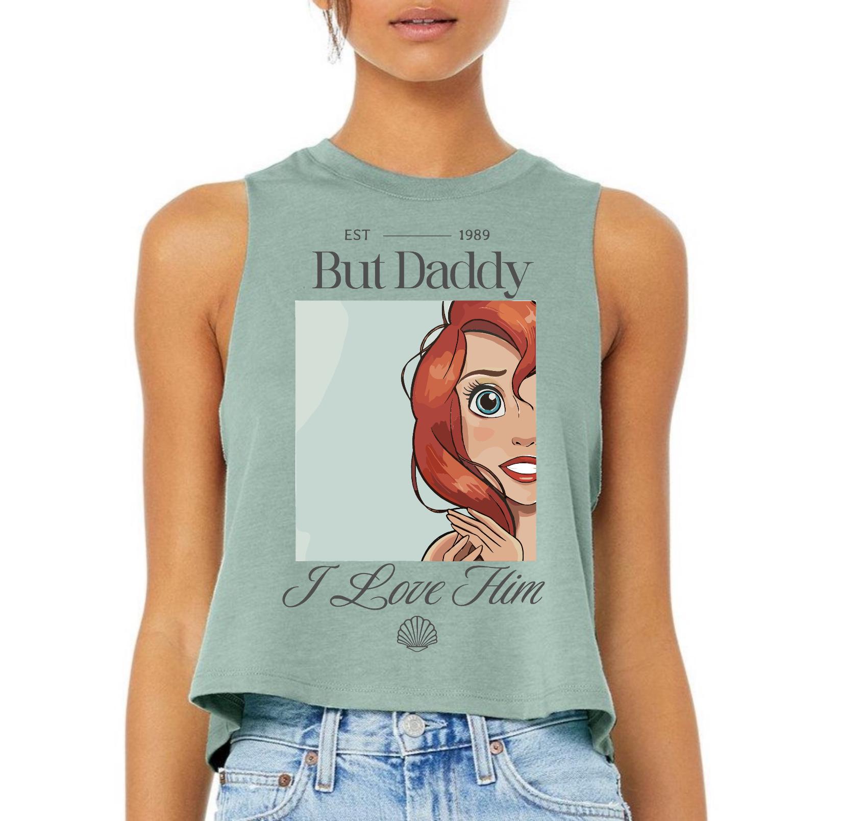 thumbnail image 2 of Threadrock Women's Part-time Mermaid Racerback Tank Top – Beach, Swimming, Cute & Casual 2 of 3