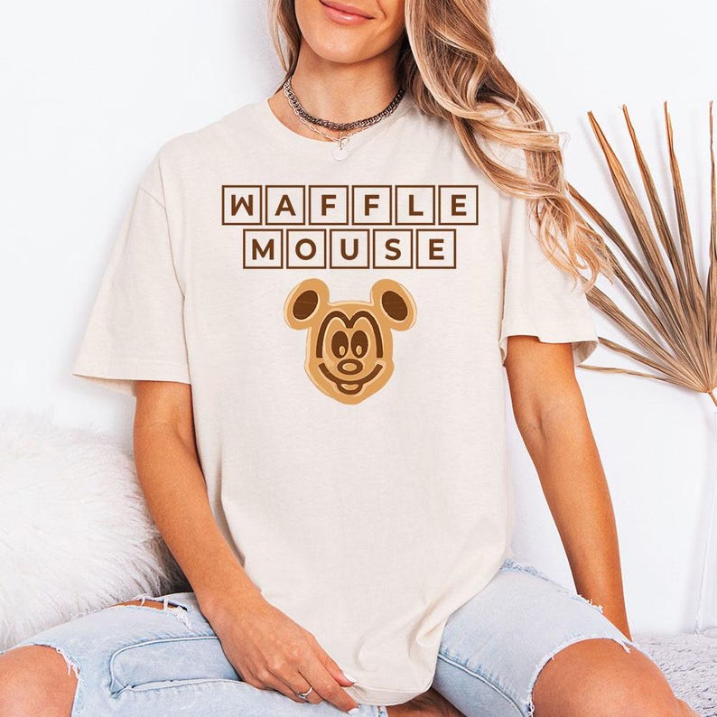 Waffle Mouse - GD Tee, Disney Shirt, Disney Trip Shirt, Disney Trip Matching Shirts, Mickey Minnie Waffle Mouse, Waffle Chef Mickey image 3