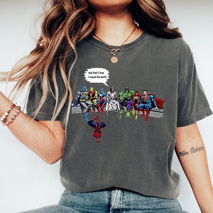 And that&#39;s how I saved the world - Comfort Colors, Jesus And Superheroes Tee, Funny Christian Shirt, Funny Heroes Tee, Christian Shirt