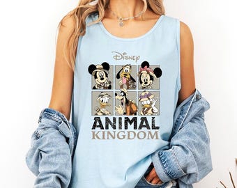 Disney Animal Kingdom - Comfort Colors Tanktop, Disney Safari Shirt, Mickey Friends, passendes Animal Kingdom T-Shirt, Disney Wild Life Safari Mode