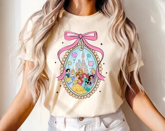 Disney Princess Coquette - Disney Coquette shirt, Happiest Place on Earth, Disneyland Shirt, Disneyworld Trip Shirt, Disney Girls Trip shirt