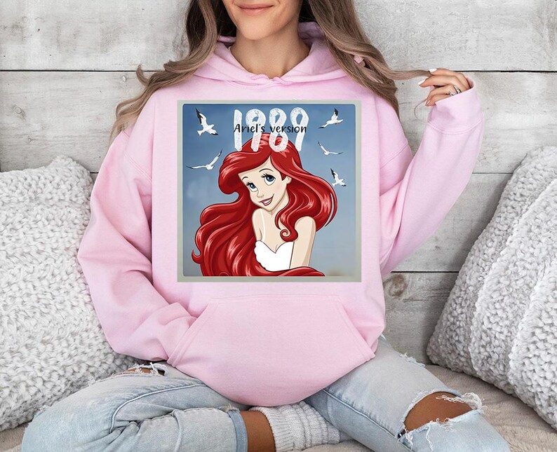 I989 Ariel's Version (B) - Hoodie GD, Disney Princess Ariel Shirt, Disney Girl Trip Shirt, Ariel Mermaid Shirt, Disney Ariel Shirt image 3
