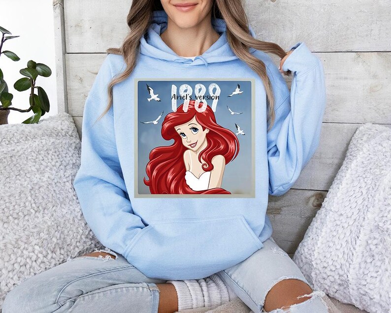 I989 Ariel's Version (B) - Hoodie GD, Disney Princess Ariel Shirt, Disney Girl Trip Shirt, Ariel Mermaid Shirt, Disney Ariel Shirt image 2