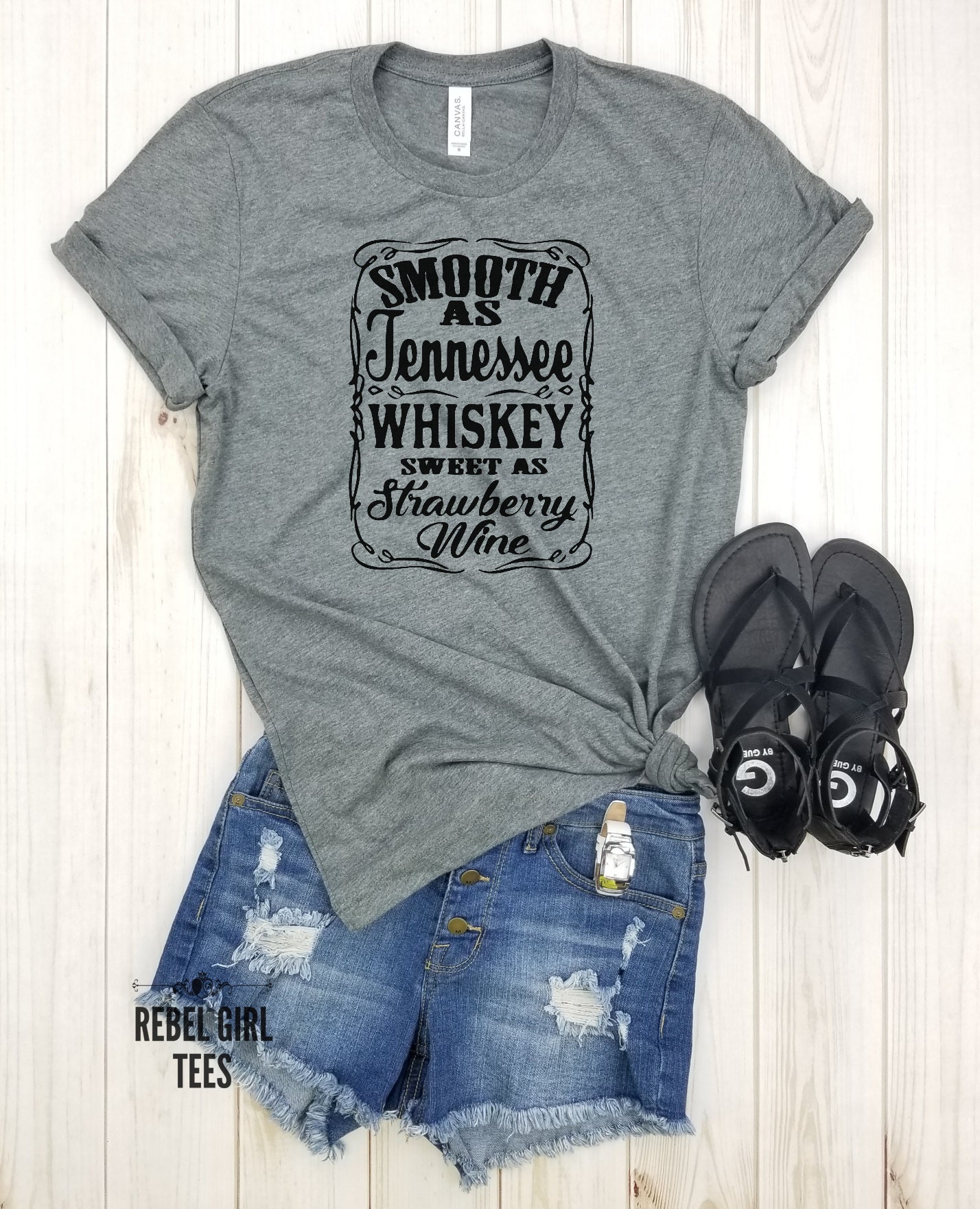 Smooth as Tennessee Whiskey Sweet as Strawberry Wine Country - Etsy