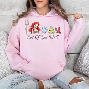 Part of your world - Hoodie GD, Mermaid Shirt, Disney Ariel Princes Shirt, Disney Girls Trip, Disney Birthday Girl, Dinglehopper image 4