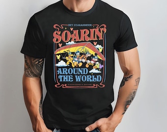 Mickey en vrienden Soarin - Bella Canvas, Disneyworld Happiest Place on Earth, Disneyland-shirt, Disney Girls Trip, schattige Disney-shirts