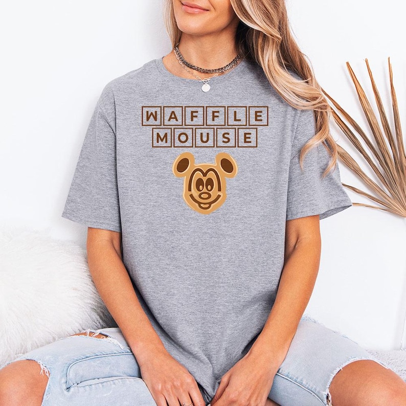 Waffle Mouse - GD Tee, Disney Shirt, Disney Trip Shirt, Disney Trip Matching Shirts, Mickey Minnie Waffle Mouse, Waffle Chef Mickey image 7