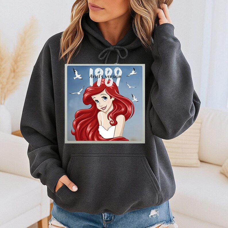 I989 Ariel's Version (B) - Hoodie GD, Disney Princess Ariel Shirt, Disney Girl Trip Shirt, Ariel Mermaid Shirt, Disney Ariel Shirt image 8