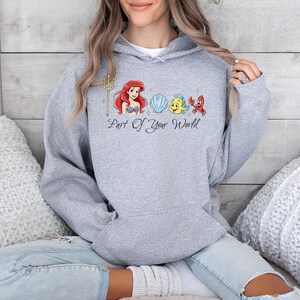 Part of your world - Hoodie GD, Mermaid Shirt, Disney Ariel Princes Shirt, Disney Girls Trip, Disney Birthday Girl, Dinglehopper image 5