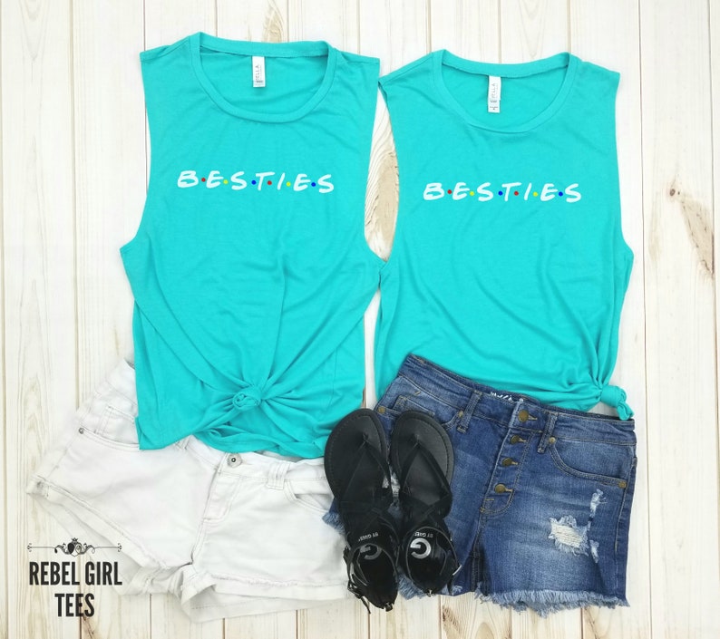 Gift for Friends Besties White Tees Friends TV Show Women/'s Shirt Friends Tees. Friends shirts Friends T-Shirt Besties Tanks