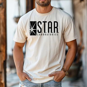 S.T.A.R. Laboratories - Comfort Colors, Technology shirt, The Fl@sh shirt, Lightning shirt, Science tee, TV series, S.T.A.R. Labs shirt