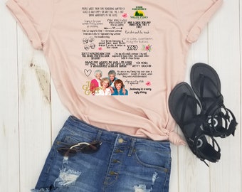 Golden Girls Quote - Stay Golden Shirt, Shady Pines, Picture It Sicily 1922, Stay Golden Squad, The Golden Girls, camicia sitcom anni '80