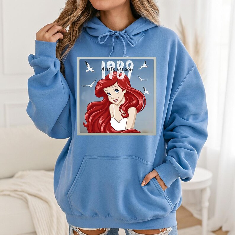 I989 Ariel's Version (B) - Hoodie GD, Disney Princess Ariel Shirt, Disney Girl Trip Shirt, Ariel Mermaid Shirt, Disney Ariel Shirt image 6