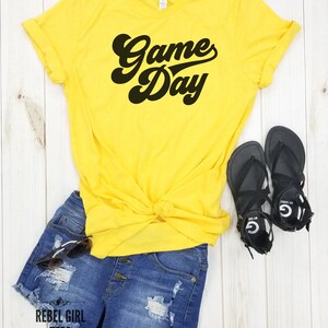 Game day game day shirt women, football shirt, baseball shirt, football game day shirt, womens football shirts, womens game day tshirt. image 3