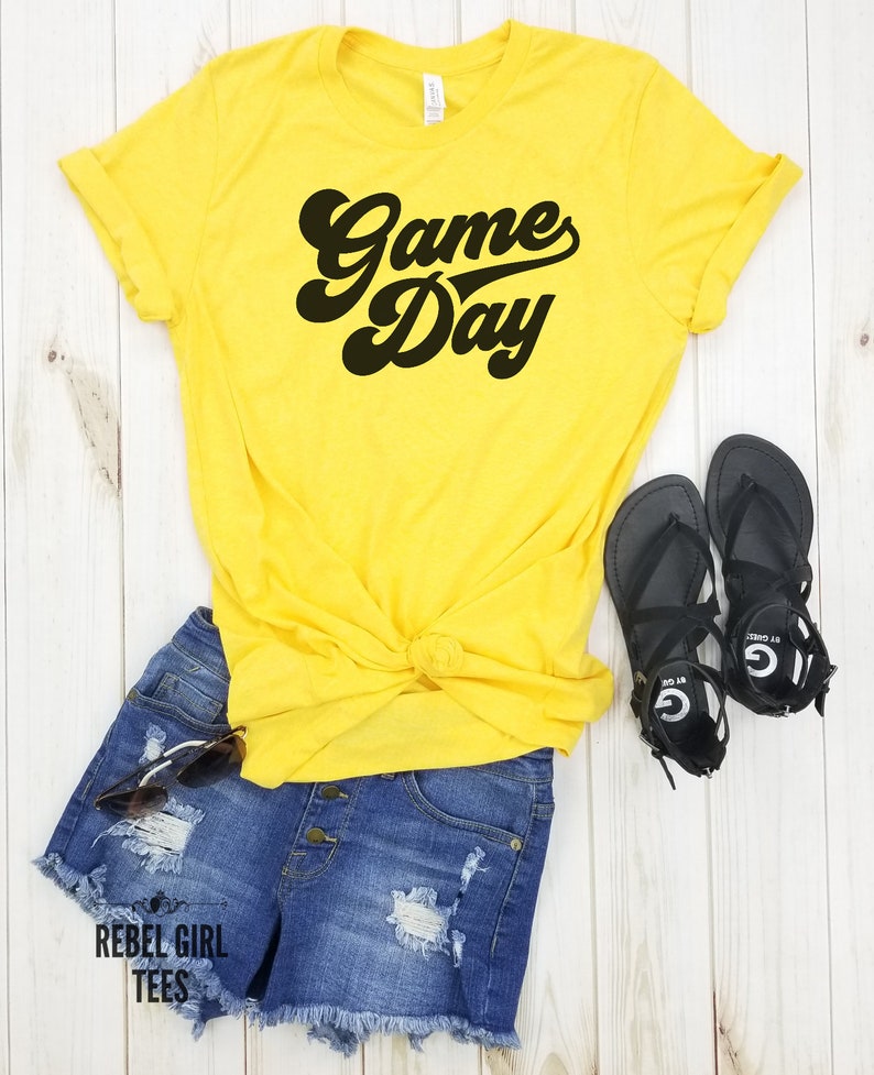 Game day game day shirt women, football shirt, baseball shirt, football game day shirt, womens football shirts, womens game day tshirt. image 3