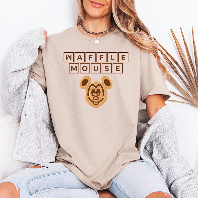 Waffle Mouse - GD Tee, Disney Shirt, Disney Trip Shirt, Disney Trip Matching Shirts, Mickey Minnie Waffle Mouse, Waffle Chef Mickey image 1