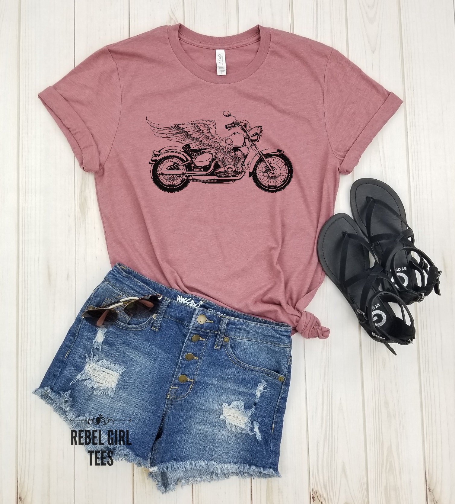 Motorcycle Wings SIDE View Biker Shirt Motor Bike Indian - Etsy
