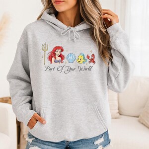 Part of your world - Hoodie GD, Mermaid Shirt, Disney Ariel Princes Shirt, Disney Girls Trip, Disney Birthday Girl, Dinglehopper image 7