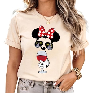 Minnie Drinking Wine - Disney Epcot Drinking Shirt, Disney Drinking Team shirts, I&#39;m Just here for the drinks, Disney Food and wine Festival