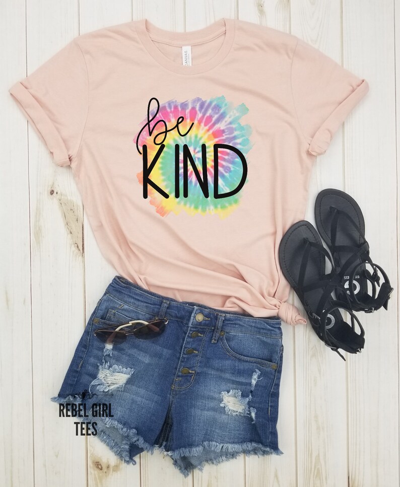 Be Kind Tie Dye Be kind shirt positivity shirt | Etsy