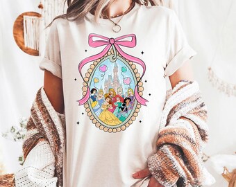 Disney Princess Coquette - Comfort Colors, Disney Coquette shirt, Happiest Place on Earth, Disneyland Magic Kingdom Shirt, Disney Girls Trip