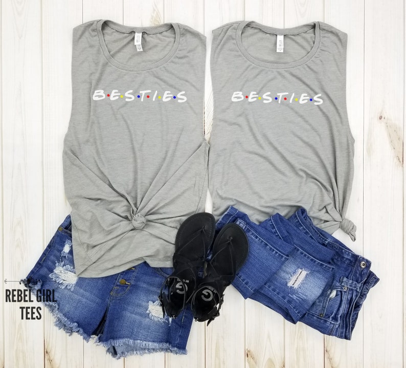 Gift for Friends Besties White Tees Friends TV Show Women/'s Shirt Friends Tees. Friends shirts Friends T-Shirt Besties Tanks