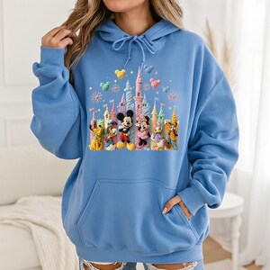 Faux Crochet Mickey Friends Castle - Hoodie GD, Disneyworld Happiest Place on Earth, Disneyland Shirt, Disney Girls Trip Shirt image 10