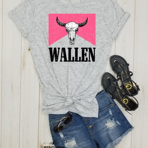 Walen Bull Skull - Country music shirt, chasing you like a shot of whiskey, music festival shirt, southern shirt, Rodeo Shirt, Neon Moon