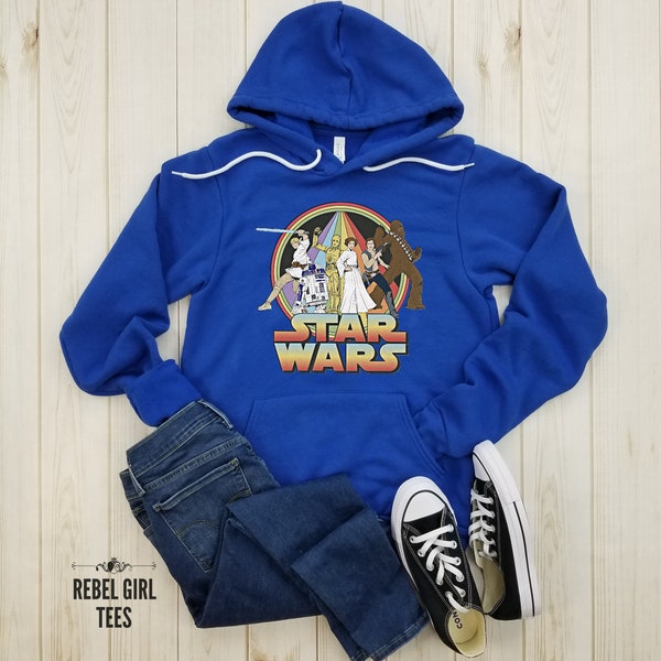 Vintage Sci Fi Movie Poster - Hoodie, Jedi Master Shirt, Jedi In Training, Young Padawan, The Force, Dark Side, Rebel Scum