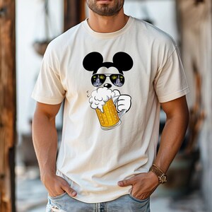 Mickey Drinking Beer - Disney Epcot Drinking Shirt, Disney Drinking Team shirts, I&#39;m Just here for the drinks, Disney Food and wine Festival
