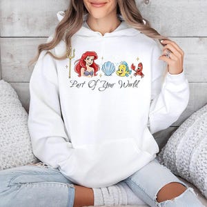 Part of your world - Hoodie GD, Mermaid Shirt, Disney Ariel Princes Shirt, Disney Girls Trip, Disney Birthday Girl, Dinglehopper image 6