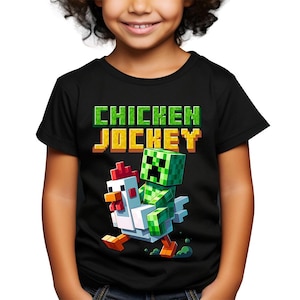 Chicken Jockey - Youth Shirt Comfort Colors, Funny Farm Animal Tee, Gamers and Animal Lovers tee, Gaming Meme shirt, Quirky Gamer Tee