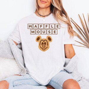Waffle Mouse - GD Tee, Disney Shirt, Disney Trip Shirt, Disney Trip Matching Shirts, Mickey Minnie Waffle Mouse, Waffle Chef Mickey image 2