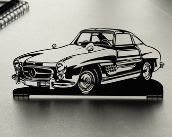 Classic 300 SL Car Metal Free Standing Tabletop Decor, Gifts For Him, Car Guy Gift, Tabletop Art, Gift for Car Lovers, Gift for Boyfriend