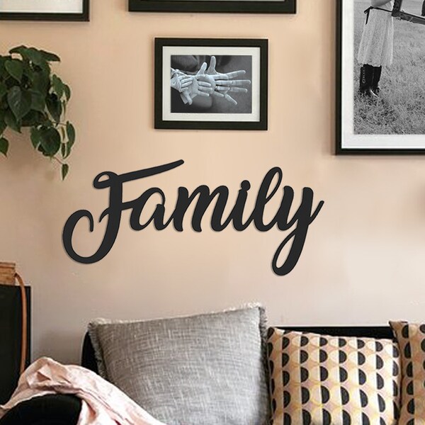 Family Word Sign Etsy