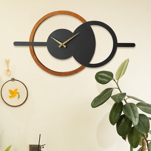 Modern Wall Clock, Geometric Wall Clock, Home Decor, Wall Clock