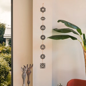 Metal Chakra Wall Hanging, Spiritual Decor, Chakra Wall Art, Spiritual Wall Art, Yoga Room Decor, Spiritual Home Decor, Mandala Wall Art