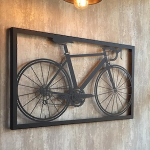 Metall Fahrrad Wandkunst, Fahrrad Kunst, Radsport Geschenke für Männer, Peloton Geschenke, Fahrrad Wanddekor, Radsport Kunst, Geschenke für Papa, Fahrrad Wohnkultur